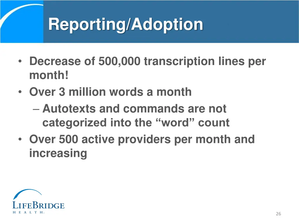 reporting adoption