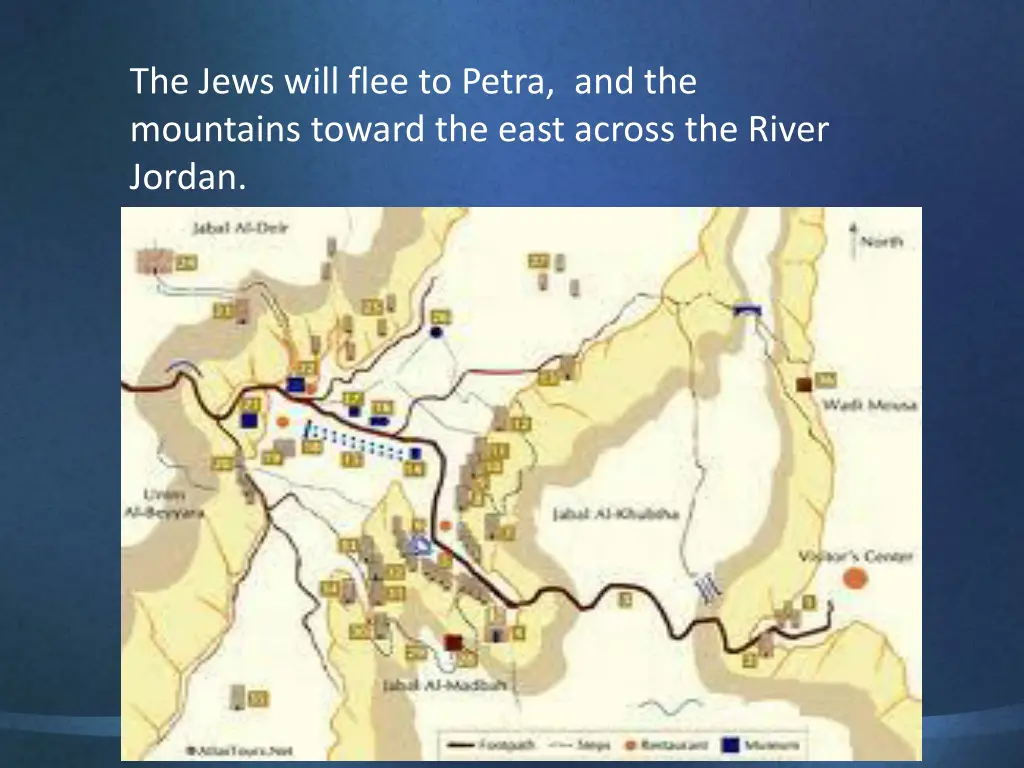 the jews will flee to petra and the mountains