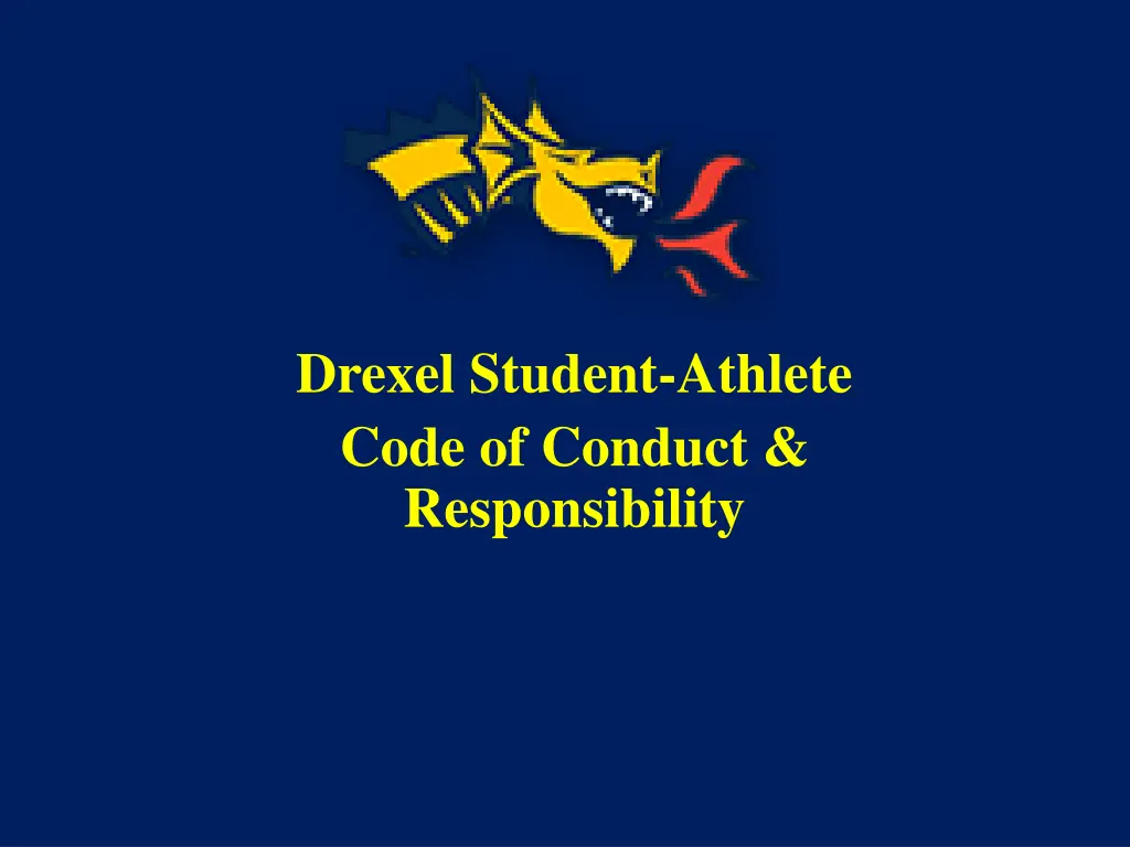drexel student athlete code of conduct
