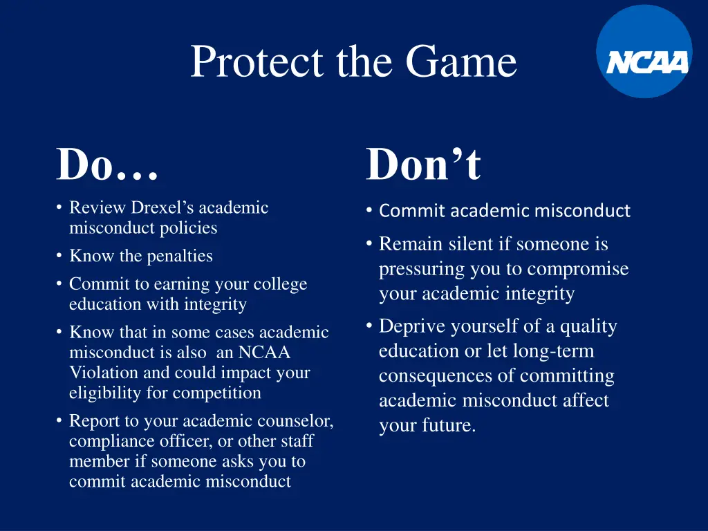protect the game