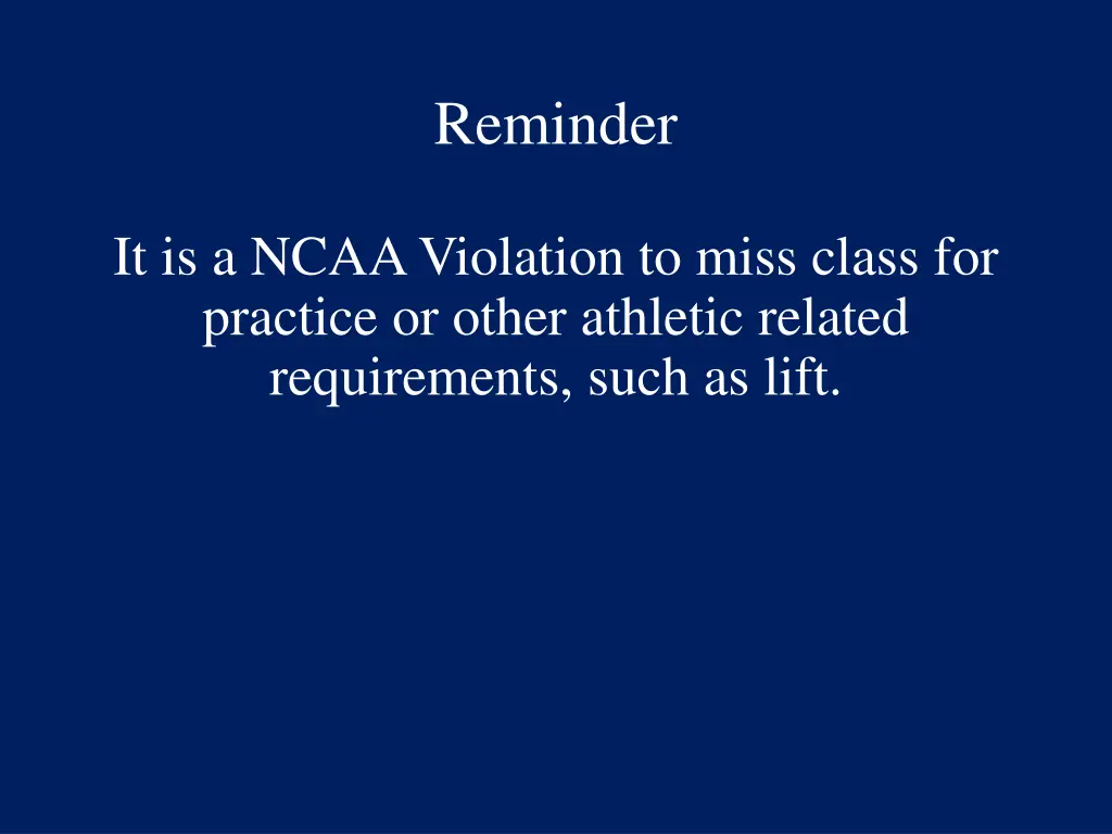 reminder