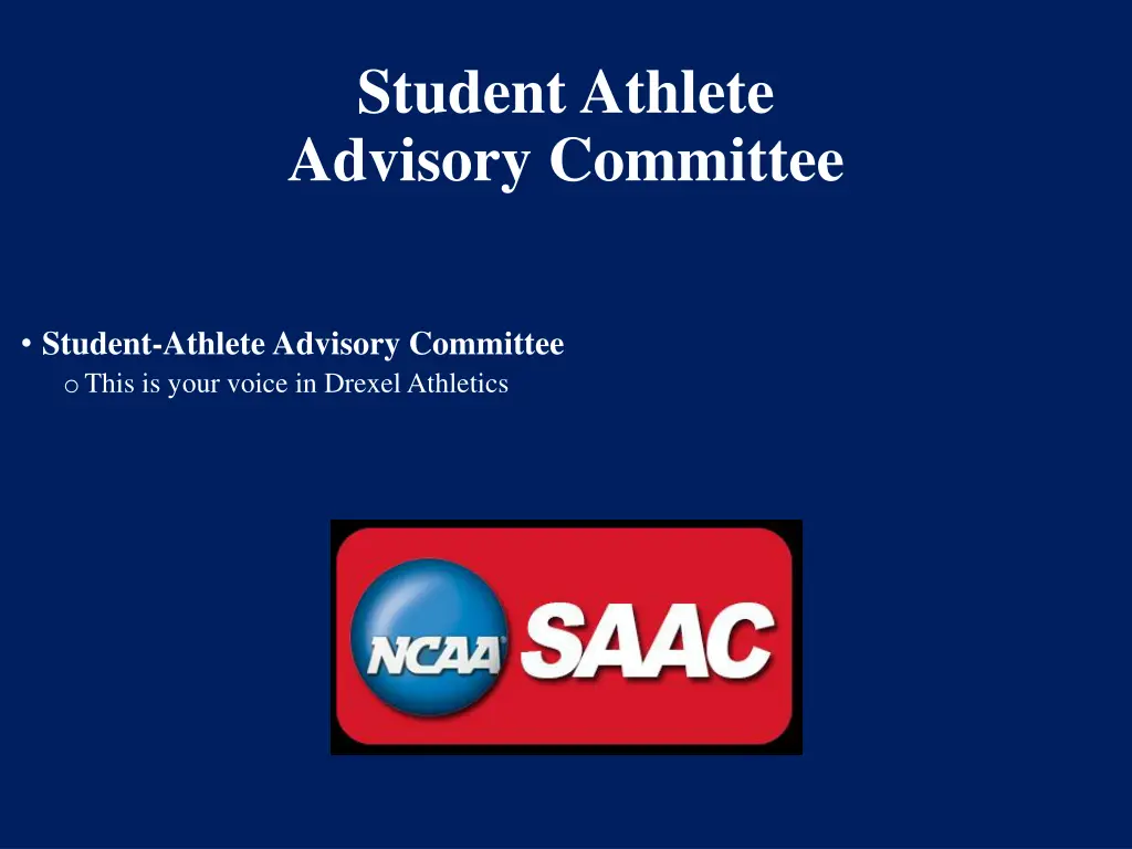 student athlete advisory committee