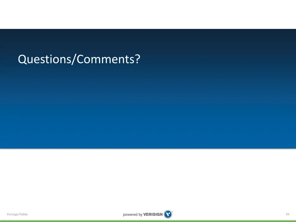 questions comments