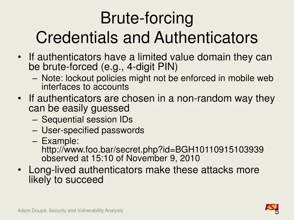 brute forcing