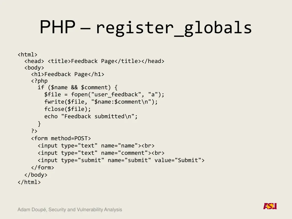 php register globals