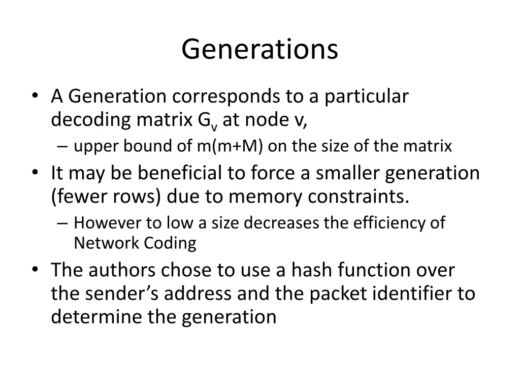 generations