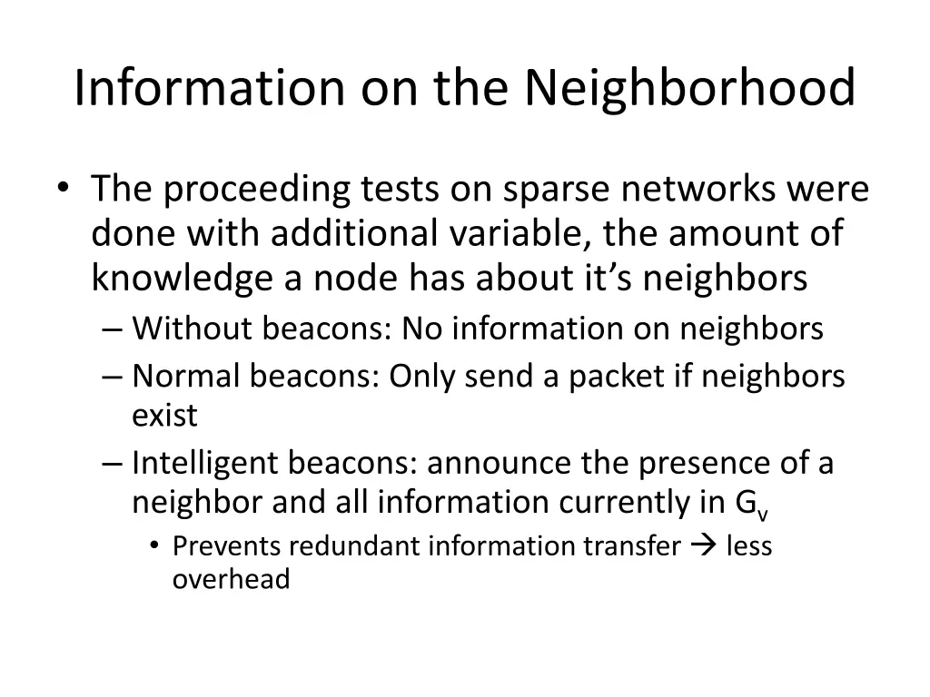 information on the neighborhood