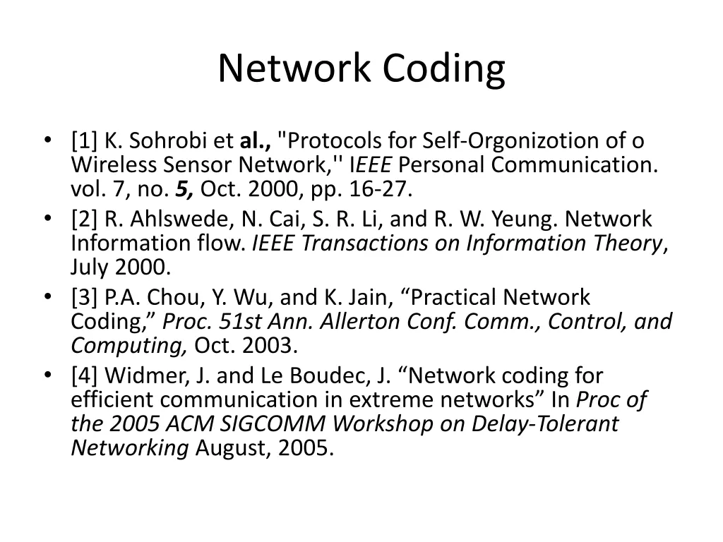 network coding 1