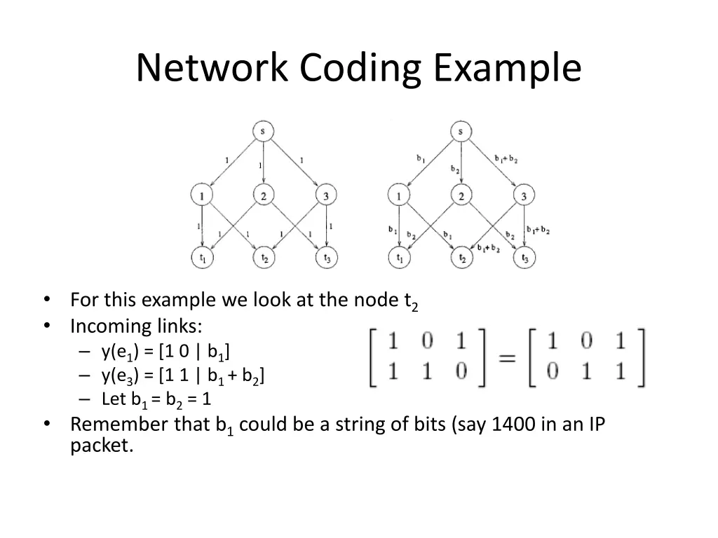 network coding example 1