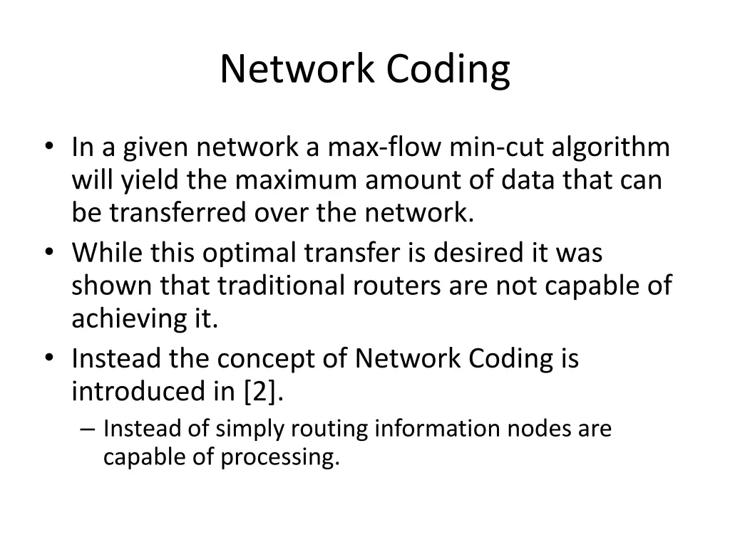 network coding