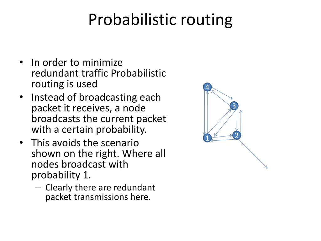 probabilistic routing