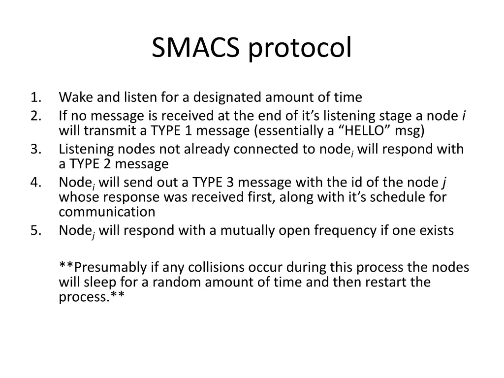 smacs protocol