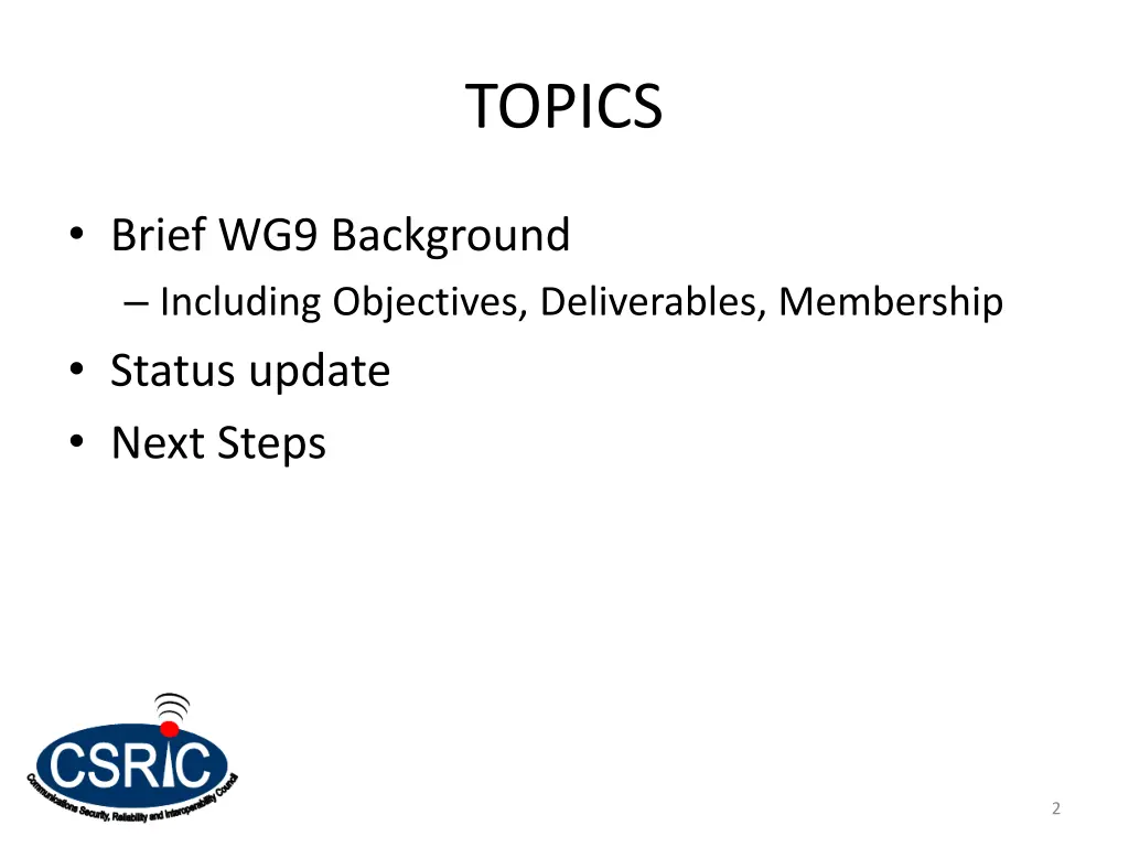 topics