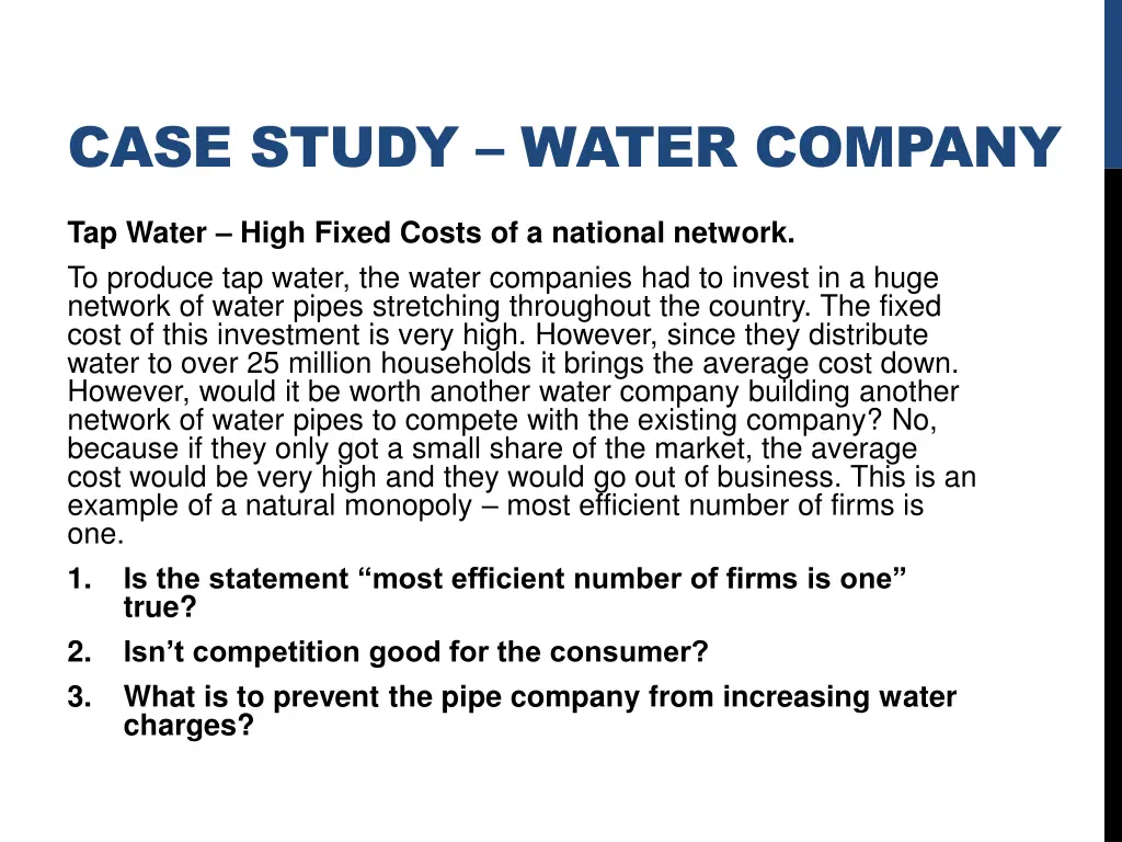 case study water company