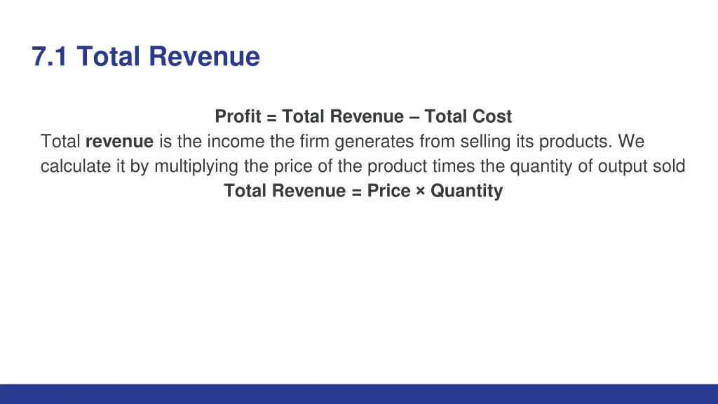 7 1 total revenue