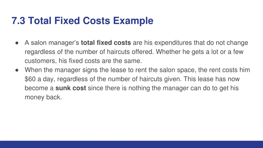 7 3 total fixed costs example
