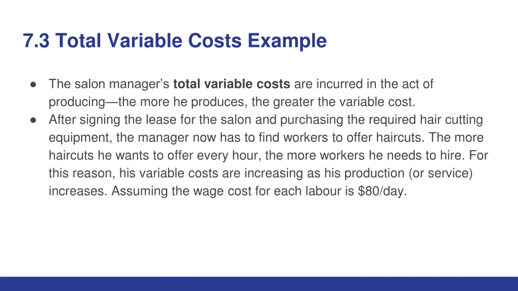 7 3 total variable costs example