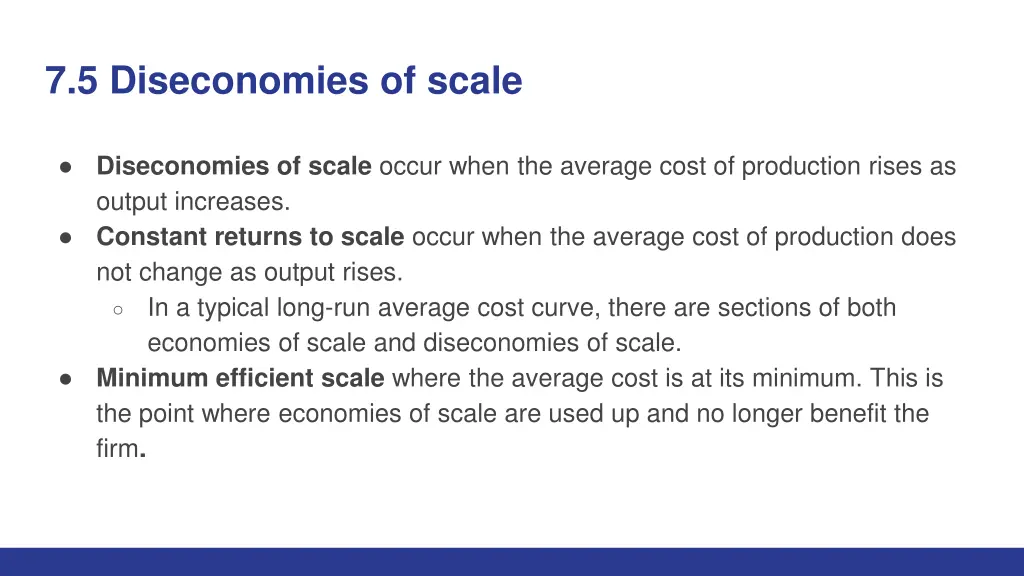 7 5 diseconomies of scale