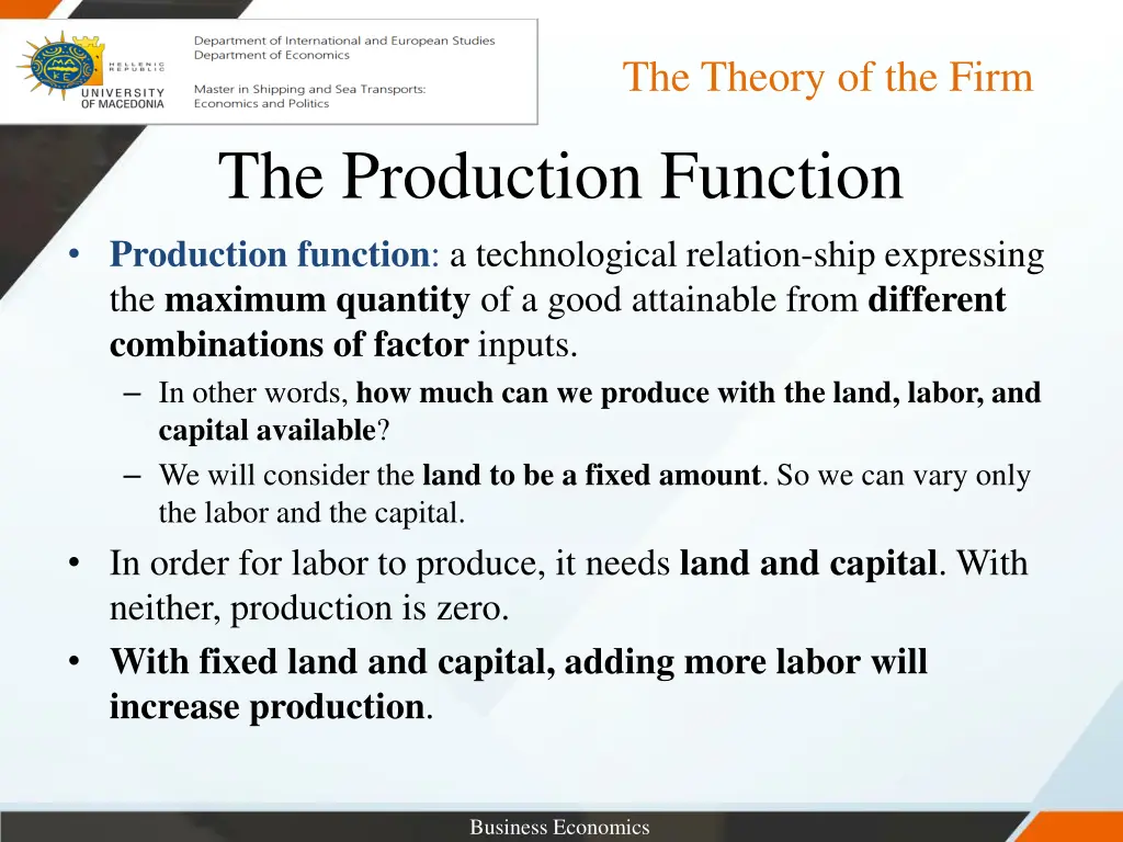 the theory of the firm 1