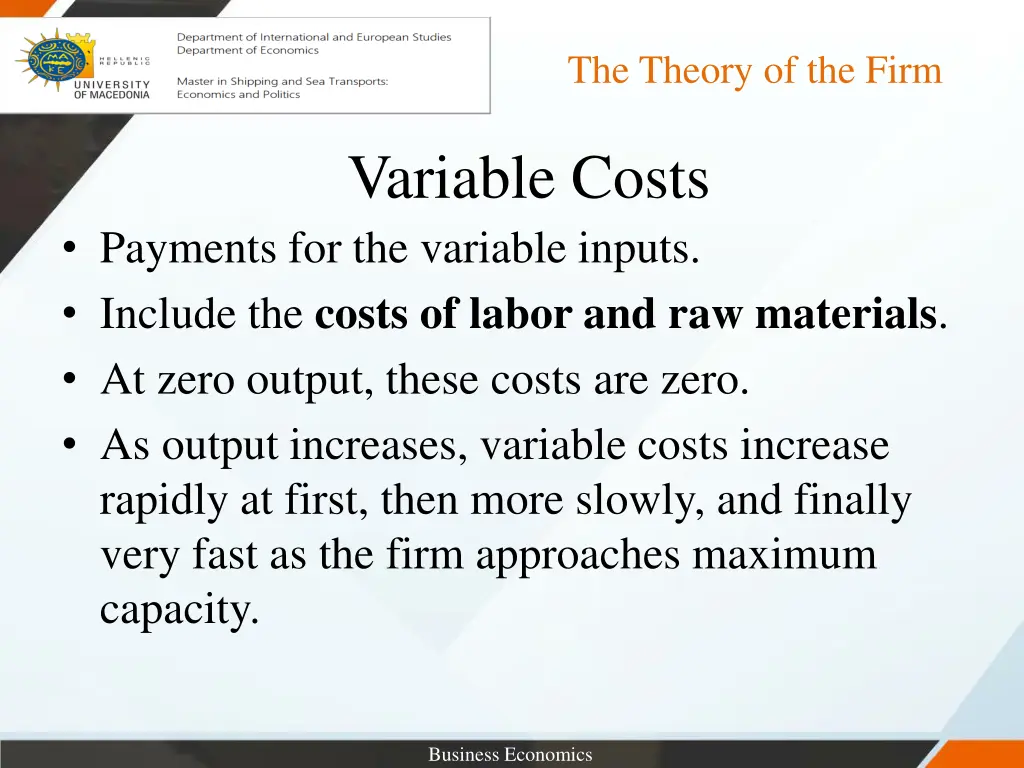 the theory of the firm 12