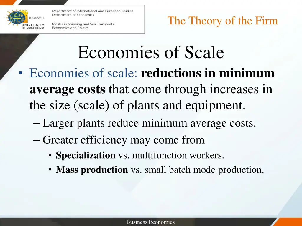 the theory of the firm 21