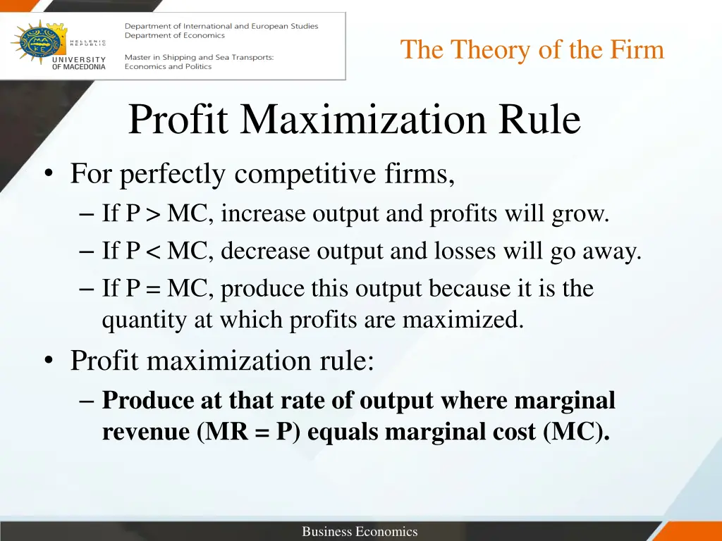 the theory of the firm 35