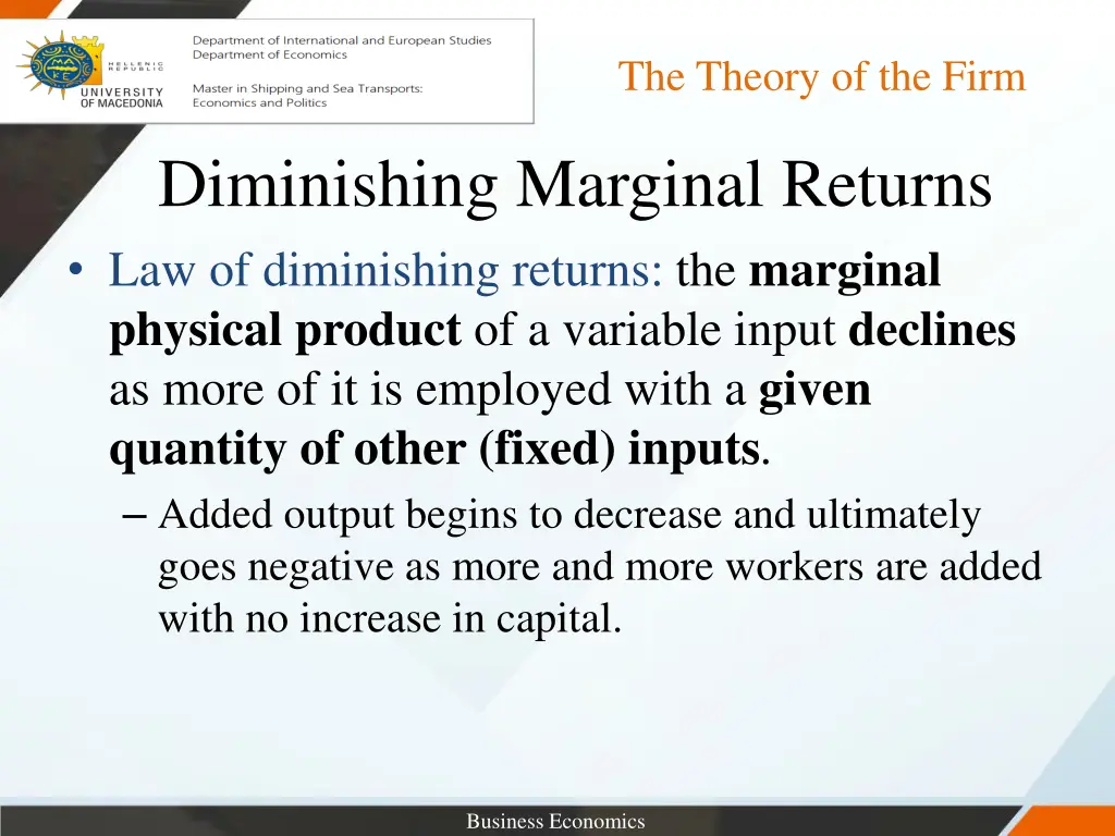 the theory of the firm 5