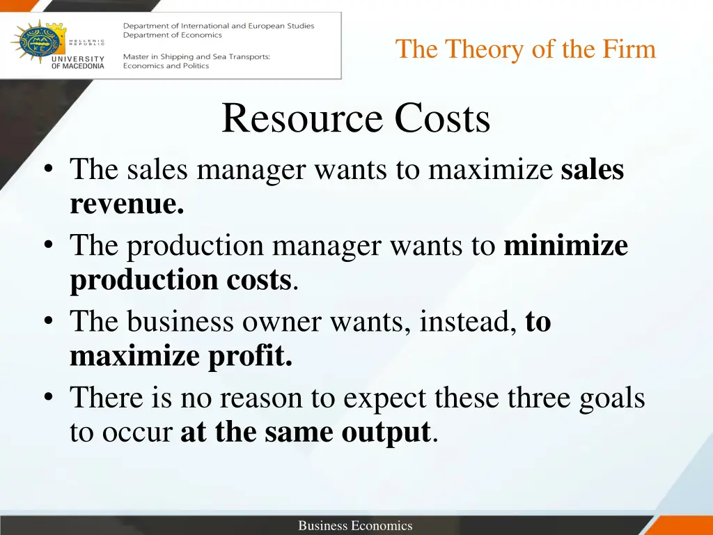 the theory of the firm 6