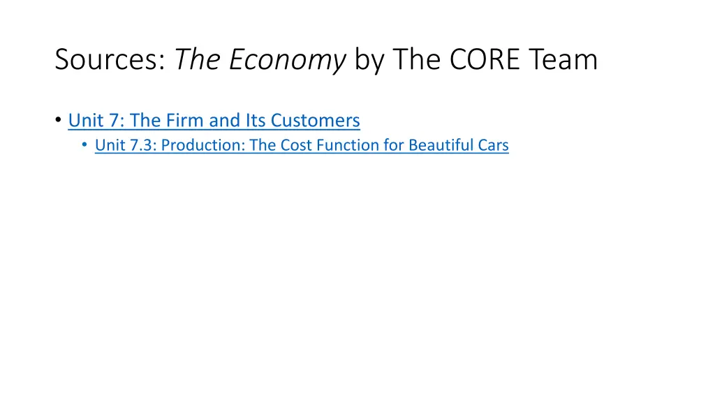 sources the economy by the core team
