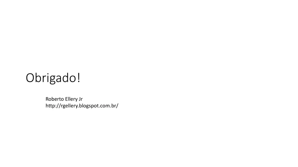 obrigado