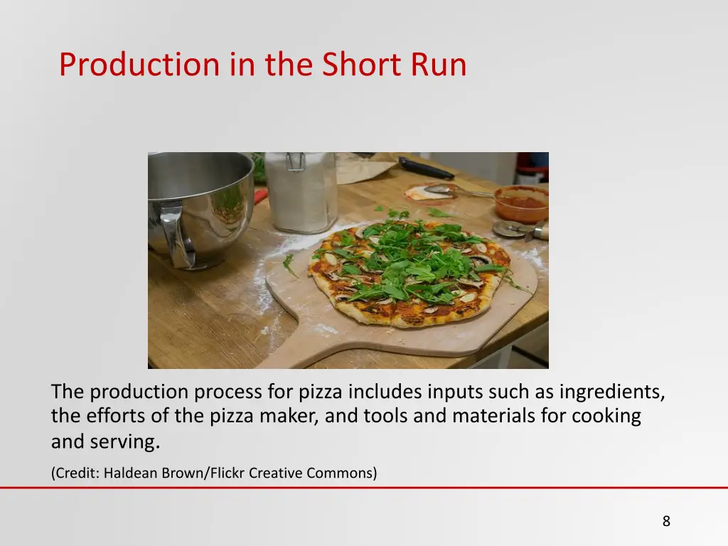 production in the short run