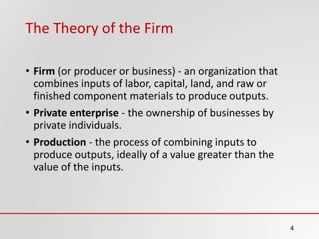 the theory of the firm