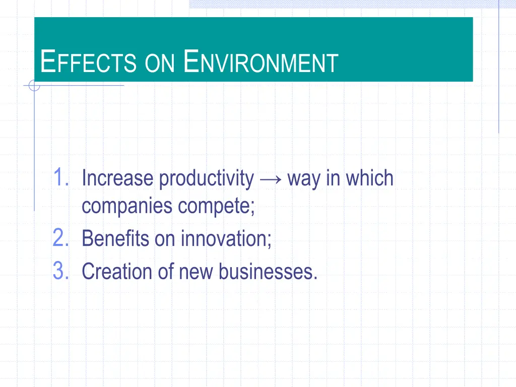 e ffects on e nvironment