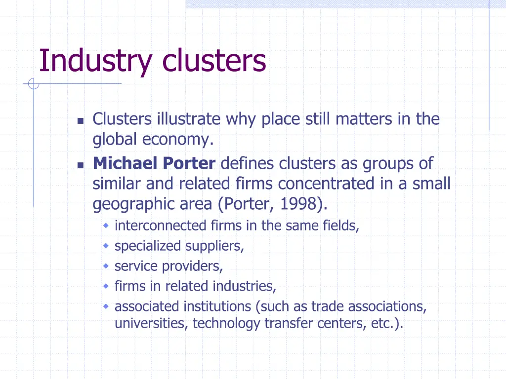 industry clusters 1