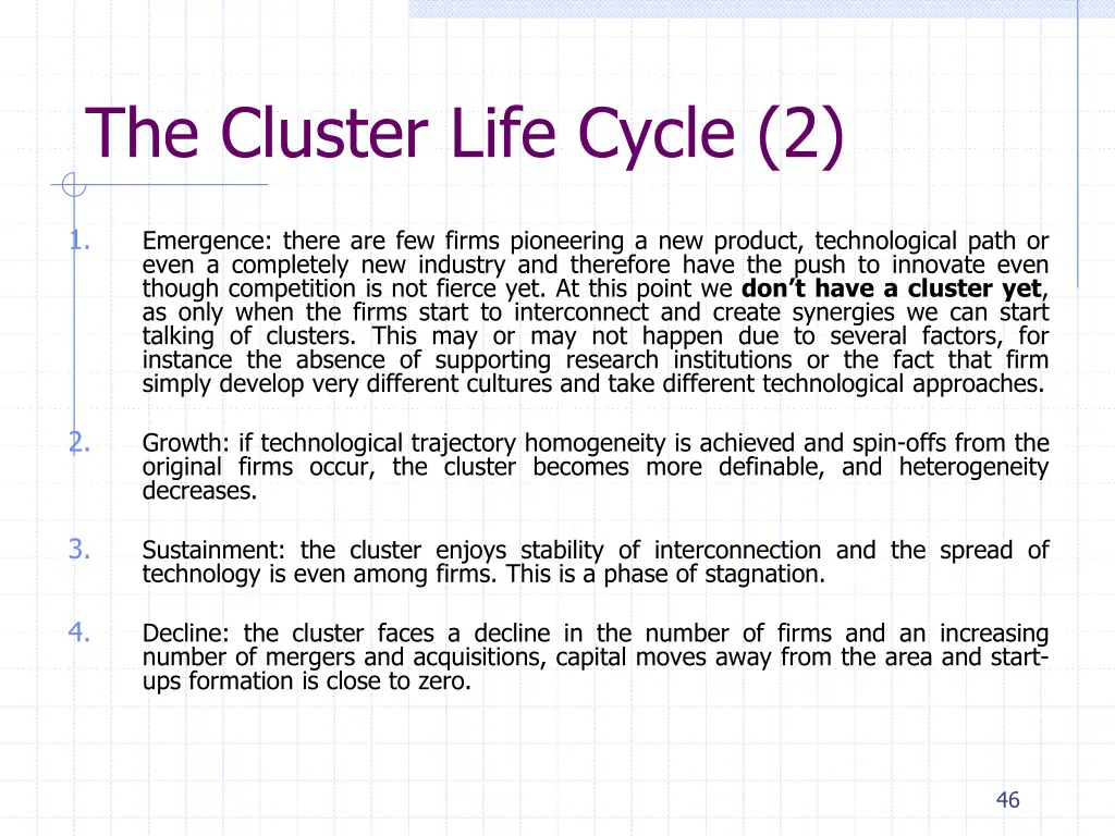 the cluster life cycle 2