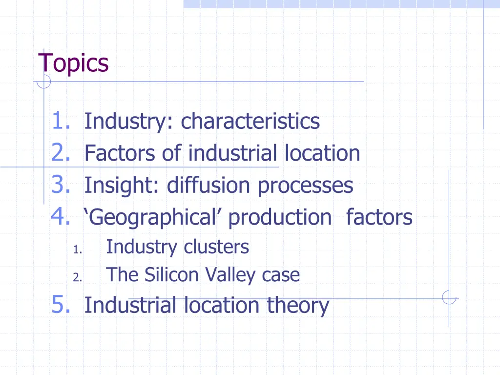 topics