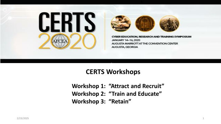 certs workshops
