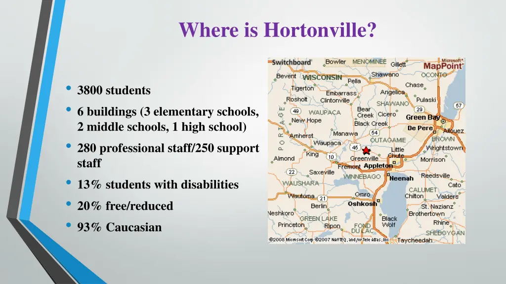 where is hortonville