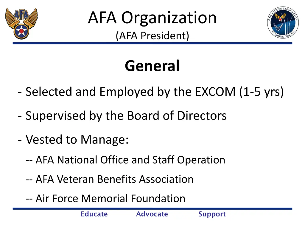 afa organization afa president 1
