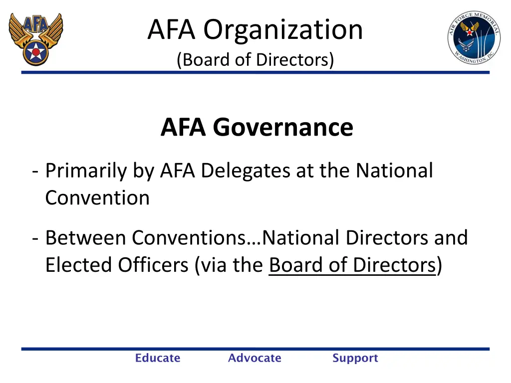afa organization board of directors 1