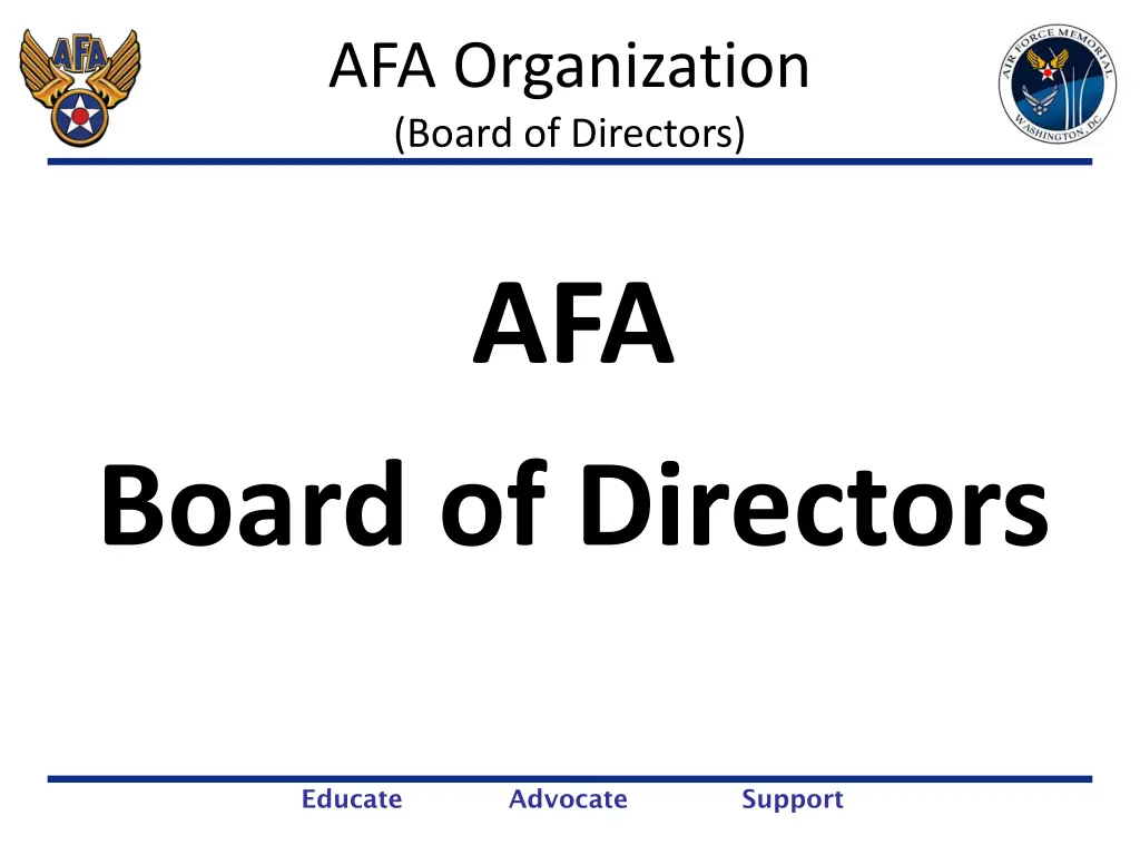 afa organization board of directors