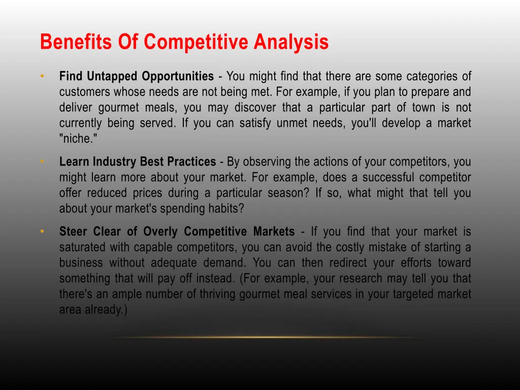 benefits of competitive analysis 1