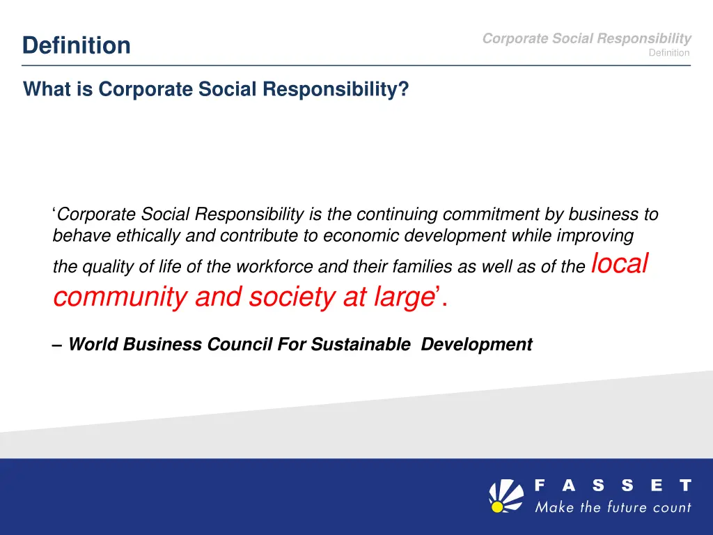corporate social responsibility