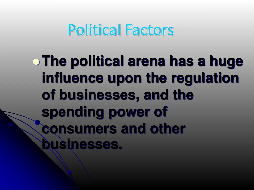 political factors