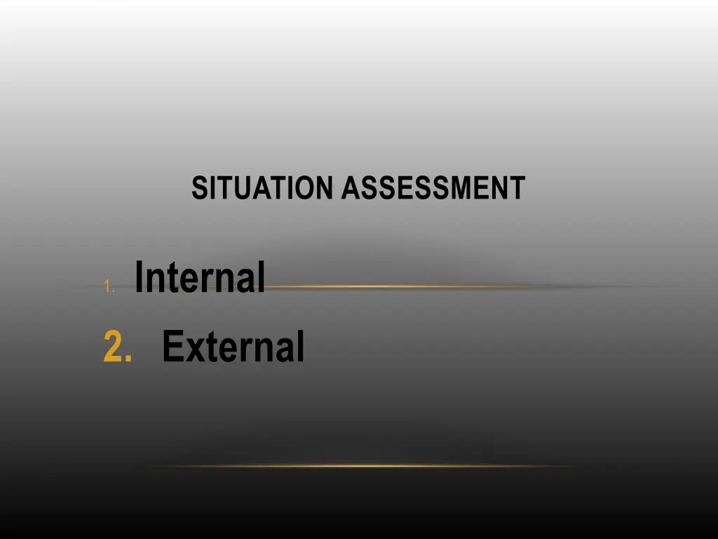 situation assessment 1