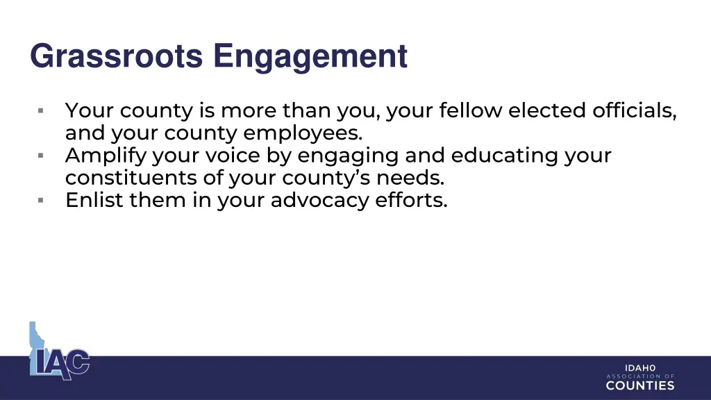 grassroots engagement