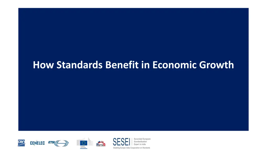 how standards benefit in economic growth
