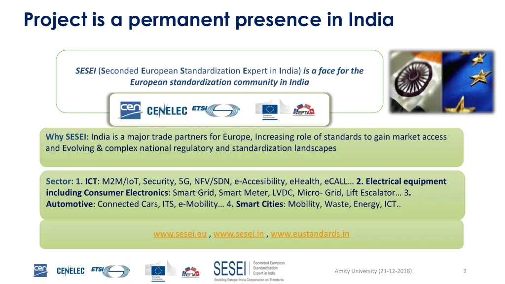 project is a permanent presence in india