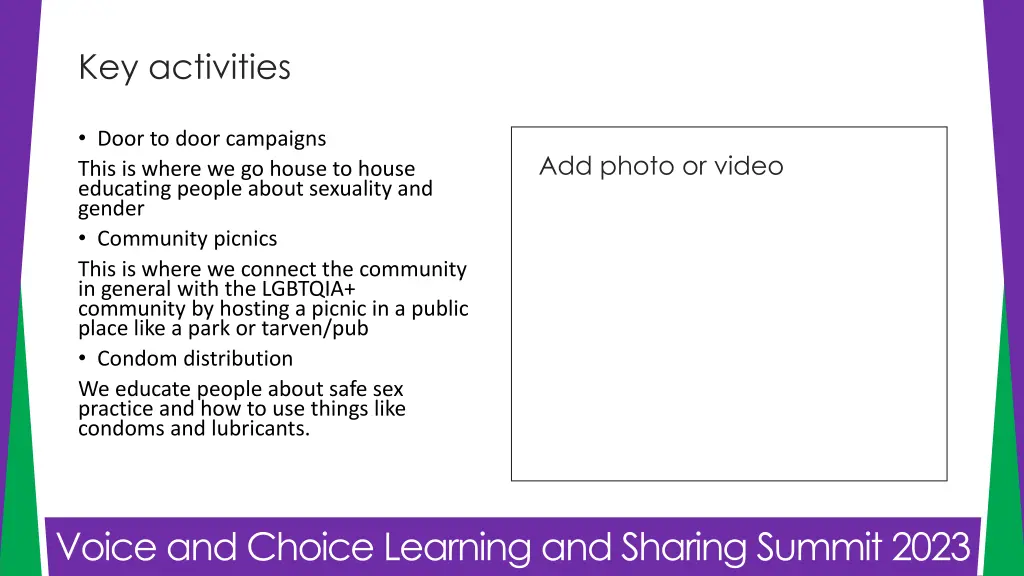 key activities