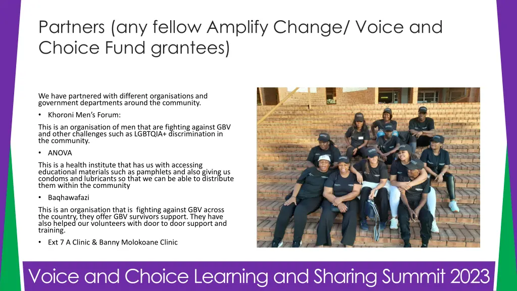 partners any fellow amplify change voice